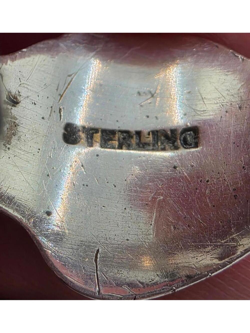 Antique HK Signet Sterling 925 Silver Adjustable Ring - Picture 4 of 5